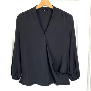 Adrianna Papell Faux Wrap Front Blouse Size Medium